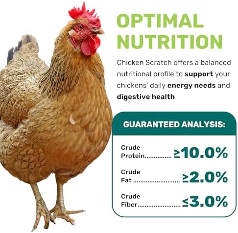 LEACH GRAIN & MILLING CO. Chicken Scratch 25 Lbs, Natural Chicken Treats for Laying Hens - Healthy Whole Grains, Chicken Food and Supplies for Daily Energy, Growth & Digestive Health