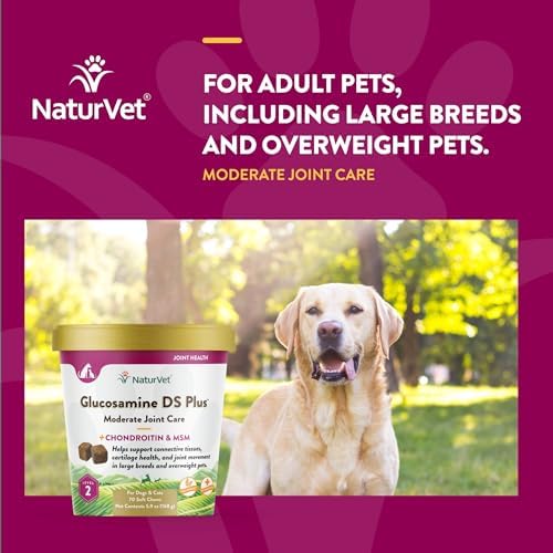 NaturVet Moderate Joint Care with Chondroitin & MSM, Dogs & Cats, 70ct