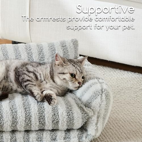 Hollypet Cat Bed Small Dog Orthopedic Couch Beds for Pets up to 13 lbs