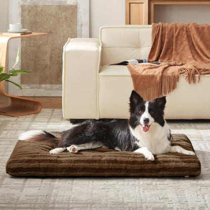 FURTIME Washable XL Dog Bed for Extra Large Dogs, Deluxe Dog Crate Beds