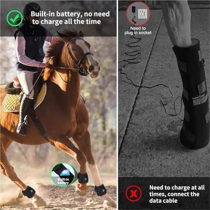 Red Light Therapy for Horses, Portable Wearable Equine Red Light Therapy for Horse Hoof, 660nm/850nm Adjustable LED Red Light Therapy Mat for Equine Hoof and Hock Pain Relief (1PCS)