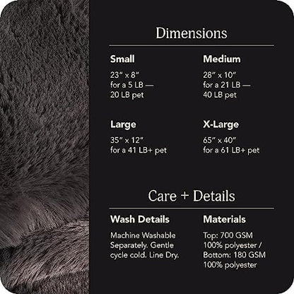 UnHide Floof Pet Bed, Extra Soft Dog Bed with Removable Faux Fur Cover