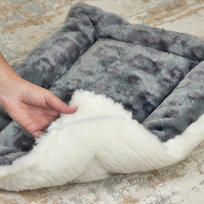 MidWest Homes for Pets Reversible Pet Bed; Machine Washable; Great for Extra Large Dog Breeds; Spotted Gray; 48"; 40248-FVGYS