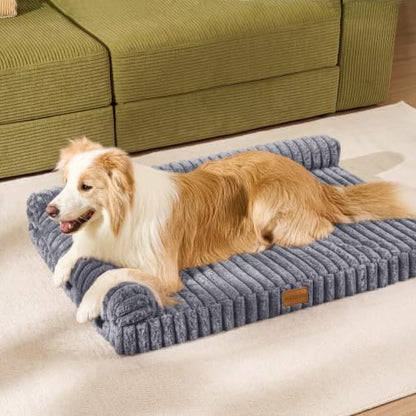 Orthopedic Medium Dog Bed Furry Pet Bed, Washable Cover 30''X20''