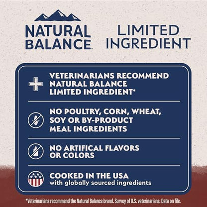 Natural Balance Limited Ingredient, Beef & Brown Rice, 24 lb