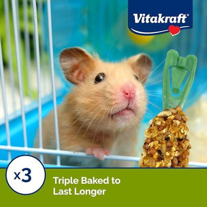Vitakraft Crunch Sticks Hamster Treat Peanut & Honey Flvr Glaze-2 Sticks