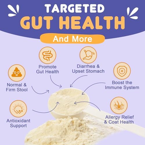 NATURE TARGET Probiotics for Dogs Powder, 6 Billion CFUs, 90 Scoops