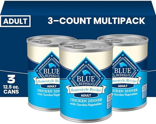 Blue Buffalo Homestyle Recipe Chicken Adult Wet Dog Food, 12.5 oz, 3 ct
