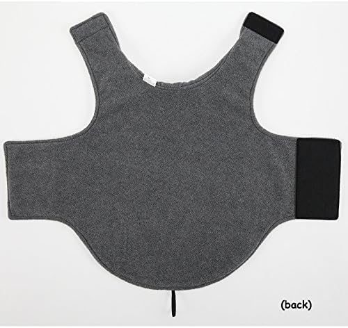 Creation Core Windproof Plush with Sport Vest Dog Clothes Night Reflective Jacket Pet Keep Warm Jacket No Pull No Choke Design Eco-Friendly for Small and Large Big Dog(Grey S)