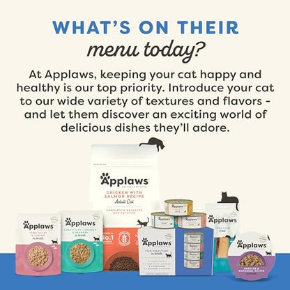 Applaws Salmon Puree Lickable Cat Treats 60-Pack 0.5 oz Sachets