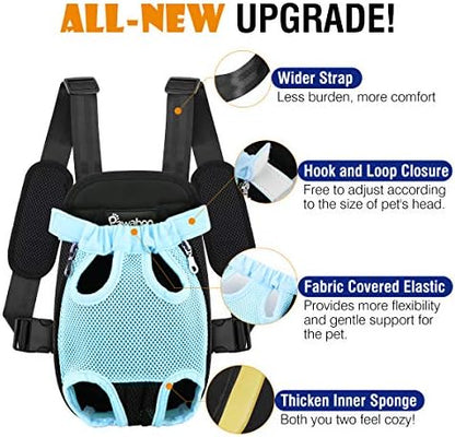 Pawaboo Pet Front Carrier Backpack for Small Medium Dogs