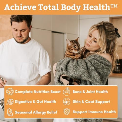 Organic Cat Vitamins, 4 oz, 37 Scoops, Essential Nutrients for Cats