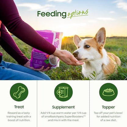 smallbatch Freeze Dried Dog Treat or Topper with Probiotics, Pork 7oz