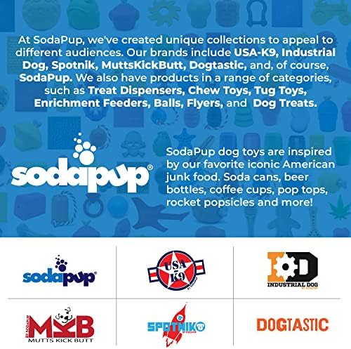SodaPup Corn on The Cob – Durable Dog Chew Toy Made in USA from Non-Toxic, Pet Safe, Food Safe Nylon Material for Mental Stimulation, Clean Teeth, Fresh Breath, Problem Chewing, Calming Nerves & More