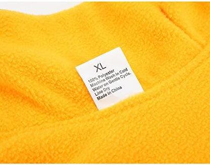 Creation Core Windproof Plush with Sport Vest Dog Clothes Night Reflective Jacket Pet Keep Warm Jacket No Pull No Choke Design Eco-Friendly for Small and Large Big Dog(Yellow XXXL)