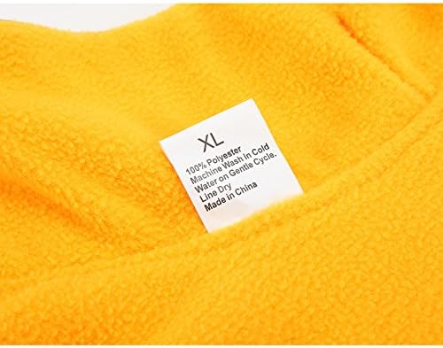 Creation Core Windproof Plush with Sport Vest Dog Clothes Night Reflective Jacket Pet Keep Warm Jacket No Pull No Choke Design Eco-Friendly for Small and Large Big Dog(Yellow XS)
