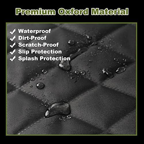 Femuar 2 Packs Car Front Seat Cover for Dogs, Waterproof Pet Car Seat Protector, Nonslip Scratch-Proof Dog Seat Cover for Cars, Trucks & SUVs
