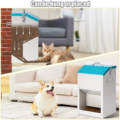 PKNYBZN Automatic Dog & Cat Feeder, 14L Outdoor Gravity Dog Feeder Use
