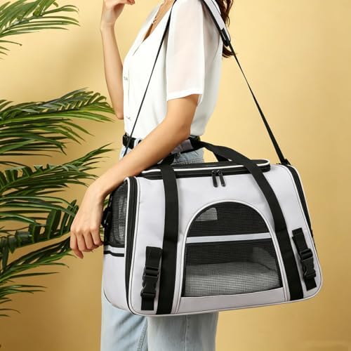 Cat Carrier Bag, Airline Approved Soft Carrier for Cats & Small Dogs