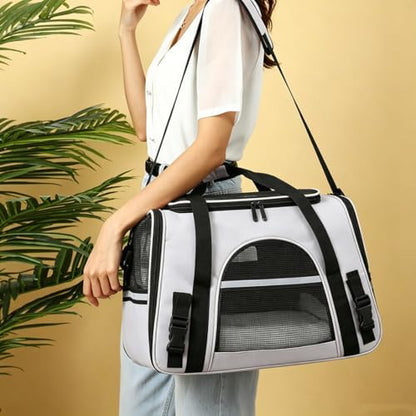 Cat Carrier Bag, Airline Approved Soft Carrier for Cats & Small Dogs