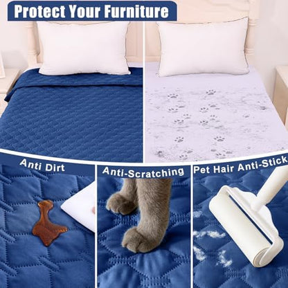 Smiry Waterproof Dog Bed Cover Blanket, Reversible Pet Blanket