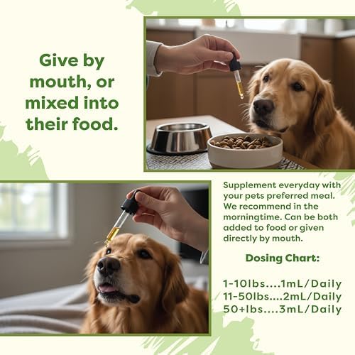 RestoraPet 1-Pack Dog & Cat Antioxidant Liquid | Daily Wellness Multivitamin | Hip & Joint Support - Anti Inflammatory Supplement for Dogs & Cats | Plant-Based, Non-GMO, Vet Approved