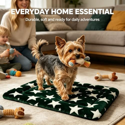 Dog Bed Mat - Soft Crate Pad for Kennel, Durable Pet Bed for Small Dogs & Cats - Comfort Support for Pet Crate, Cage, House