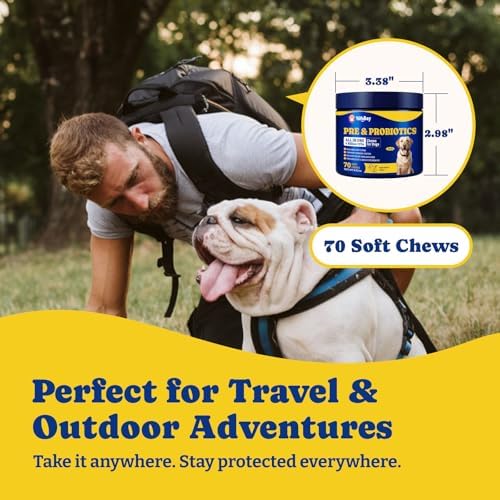 Probiotics for Dogs, Dog Gut, Immune & Skin Health Support Supplement