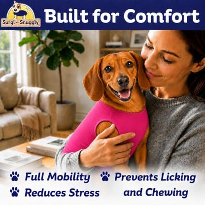 Surgi Snuggly Dog Surgery Recovery Suit, Cone Alternative, Spay/Neuter SL
