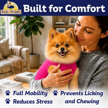 Surgi Snuggly Dog Surgery Recovery Suit, Cone Alternative, Spay/Neuter ML
