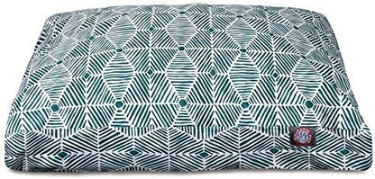 Majestic Pet Rectangular Dog Bed, X-Large, 50x42x5 in, Washable, Salmon Red