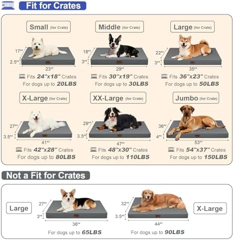 Outdoor Extra Large Dog Crate Bed XXL for Giant Breed Dogs