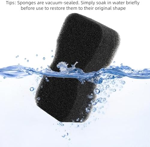 Cididu 6 Pack Horse Groomer Sponge, Durable Horse Bath Sponge Block for Cleaning and Massage, Reusable Brush Scrubber for Body Hair, Horses Grooming Tool Supplies for Large Dog and Cat, Easy to Grasp
