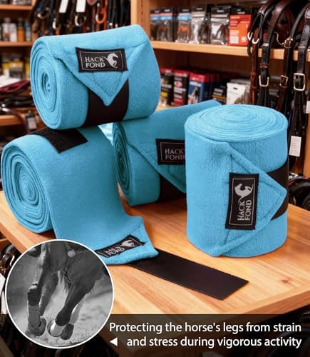Polo Wraps for Horses Set of 4, Leg Wraps for Horses