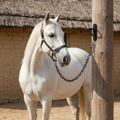 6 Pcs Blakc Bucket Hangers for Horse Wate, Heavy Duty 5 Gallon Bucket Hook