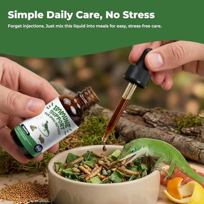 Herbal Reptile Supplement for Geckos & Lizards, Immune & Digestive Drops