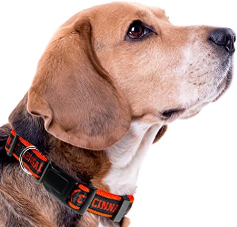 Pets First NFL Cincinnati Bengals Licensed PET COLLAR, Medium - Heavy-Duty, Strong, and Durable Dog Collar. Available in 31 Football Teams and 4 Sizes