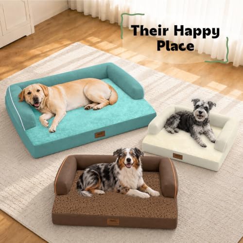 MEKIY Orthopedic XL Dog Bed with Bolster for Extra Large Size Dogs
