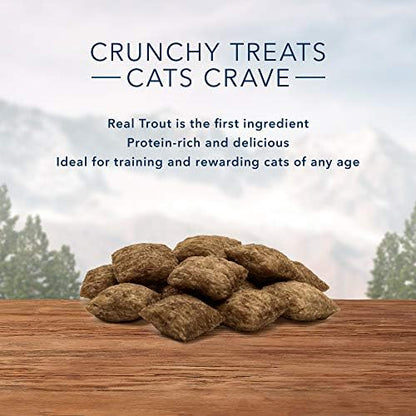 Blue Buffalo Wilderness Tasty Trout Crunchy Cat Treats, 2 oz (Pack of 12)