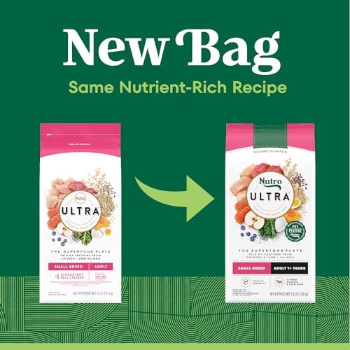 Nutro Ultra Small Breed Adult Dry Dog Food, Chicken, Lamb & Salmon, 3.5 lb