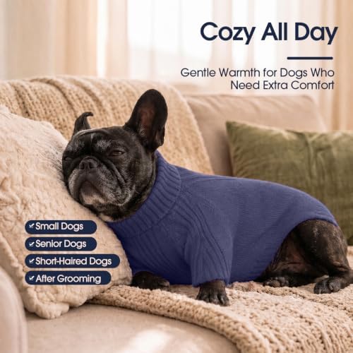 IECOii XL Dog Sweater, Winter Doggy Clothes for Medium Dogs Girl Boy