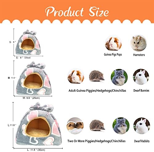 Guinea Pig Bed, Hideout House for Small Animals, Warm & Cozy