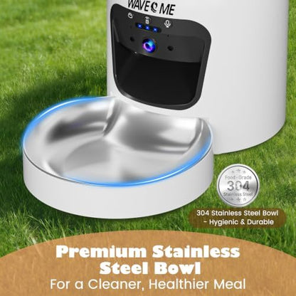 Automatic Cat Feeder with Camera, 6L Smart Pet Food Dispenser