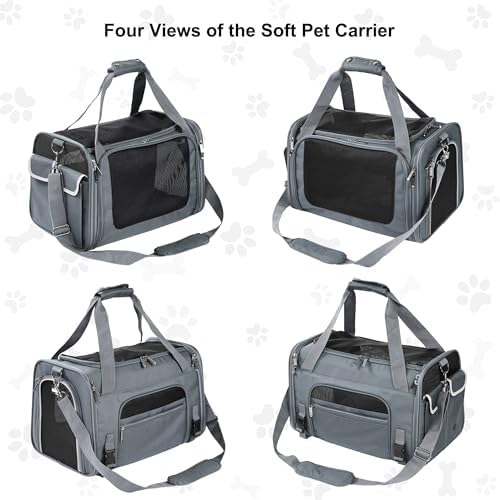EliteField Deluxe Soft Pet Carrier for Cats and Dogs (3-Year Warranty)