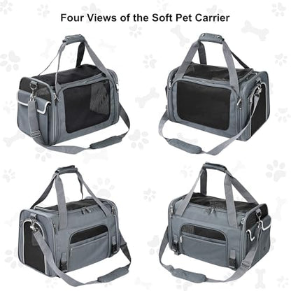 EliteField Deluxe Soft Pet Carrier for Cats and Dogs (3-Year Warranty)
