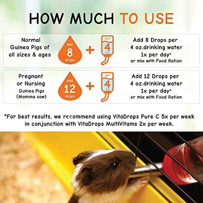 Oasis #80254 Vita Drops-Pure C for Guinea Pig,2-Ounce,Packaging May Vary,(Pack of 2)