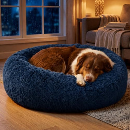 Bedsure SupportMax™ Calming Dog Beds Large Sized Dog Washable Pet Bed,36in