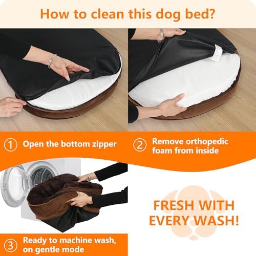 Orthopedic Waterproof XXX-Large Dog Bed Sofa, Gel Memory Foam, 53"