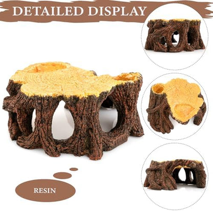 Reptile Hide Cave, Naturalistic Terrarium Décor, Safe Hideout for Ball Pythons, Bearded Dragons, Leopard Geckos