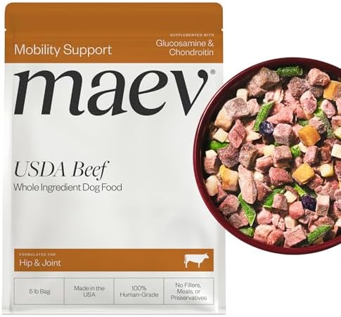 Maev Human-Grade Frozen Fresh Beef Dog Food, Hip & Joint, 5 lb